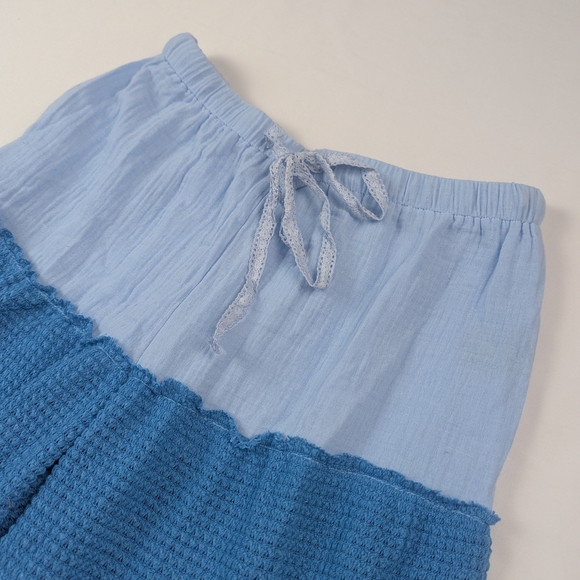 POL Two-Tone Blue Wide Leg Pants - Picture 3 of 9